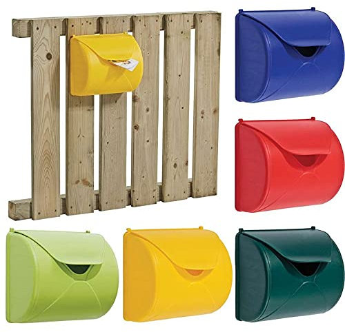 Gartenpirat Briefkasten blau gelb rot grün Spielzeug für Kinder-Spielhaus Outdoor, Farbe
