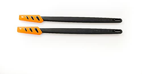 TUPPERWARE 26854 Lot de 2 petites spatules à pâtisserie Noir/orange