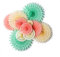EASY JOY Paper Fans Set Assorted Colors Hanging Ceiling Wall Decor Party Supply Photo Back Drop for Birthday Wedding Graduation Events Accessories (Mint Peach Cream)