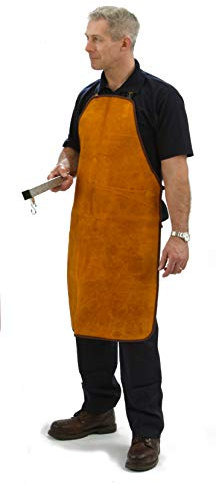 Welding Apron, Leather, Heavy Duty, Fire Retardant, Adjustable, Non-Conductive , Assorted Colour