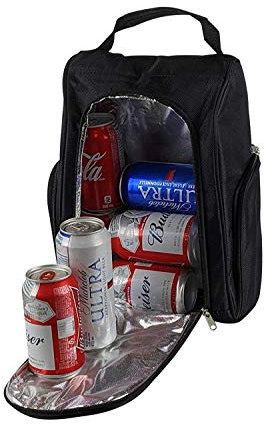 Foretra - Golf-Schuhtasche – bringen Sie Ihr Bier Inkognito auf den Golfplatz, sieht aus wie ein echter Schuhsack, dient auch als Kühler.