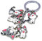 Multiculture Porte-clés avec 5 figurines de chat Chibi pour les petits fans de Chi
