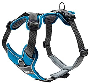 HUNTER Hundegeschirr, Hellblau/Grau, 72-100 cm