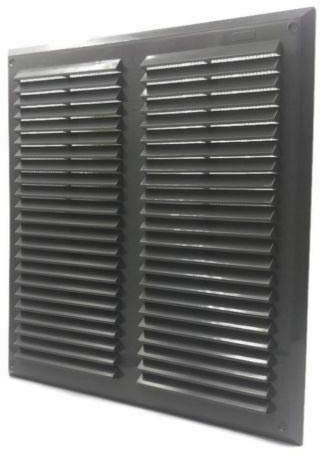Graphite Air Vent Grille 350mm x 350mm with Fly Screen Ventilation Cover 14
