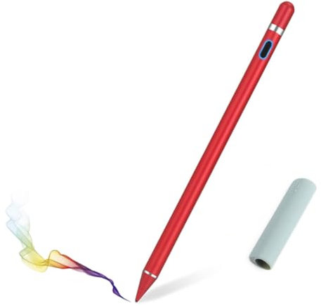Stylus Pen Pencil 1st Generation Gen Replacement Compatible for Apple iPad Pro 1st & 2nd iPad 6th & 7th iPad Mini 5th iPad Air 3rd Gen Generation and iOS Android Capacitive Tablet Touch Screen (Red)