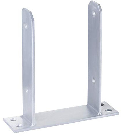 5 x U-PFOSTENTRÄGER 121 MM ANKER STAHL VERZINKT MATERIALSTÄRKE: 5 MM