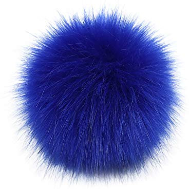 COMIOR DIY Pompon Kunstfell Faux Kunstpelz Pom Pom Ball Kunstfellbommel für Stricken Hüte Zubehör Bommelmütze Schlüsselanhänger Bommel mit Anstecknadel Pelzbommel Fellbommel 10cm