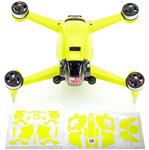 WRAPGRADE Skin Kompatibel mit DJI FPV (NEON Yellow)