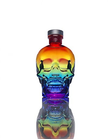 Crystal Head Pride Limited Edition Vodka 1.75 Ltr | Award-Winning Premium Distilled Vodka, Filtered through Crystal | Includes Crystal Rainbow Pride Skull Bottle | 40 Percent ABV