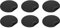 Osco Black Faux Leather Mouse Pad | 6 Pack | Wrist Support | Non-Slip Base | Smooth Tracking Surface | Durable & Stain Resistant | H2 x W25 x D24 cm |