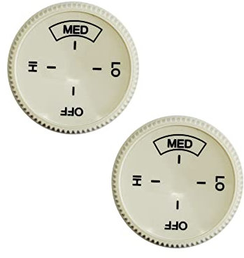 2PCS Baseboard Heater Thermostat Temperature Control Dial Knob Replacement Base Board Knob