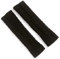 QUUPY 1 Paar schwarze Beinstulpen Zopfmuster lange Socken Häkeln Strick Stiefel Manschetten Herbst Winter Dicker Kniehoch Bein Strumpf für Frauen Mädchen