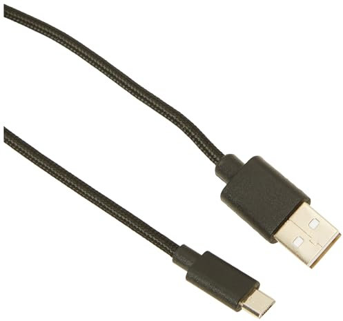 EMOS micro-USB Schnellladekabel auf USB-A 2.0, 480 Mbit/s Ladekabel Typ A auf micro-B für Schnellladen und Datenübertragung, 2 m, schwarz