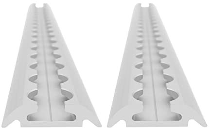 lasiprofi Airlineschiene halbrund: 42 x 9,5 mm, 500 mm, 2er Set | Zurrschiene | 50 cm | kompatibel mit Fittingen | Silber eloxiert | für Transporter, Wohnwagen, Sprinter UVM. | Aluminium | 0,5 m