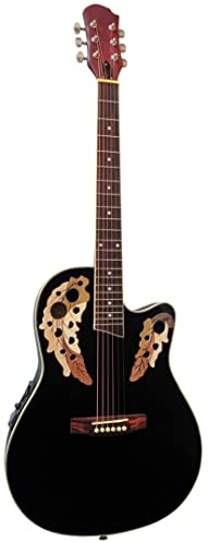 4/4 CHITARRA ACUSTICA ROUNDBACK NERO - EQ ELLETRO CHITARRA - OTTICA ROSETTA - CAVO