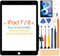 Écran tactile pour iPad 7/8 10.2 pouce 2019 2020 7th 8th Digitizer Écran Tactile Panneau Kit Pièces de Réparation, Pas de Bouton Accueil, pour iPad A2197 A2198 A2200 A2270 A2428 A2429 A2430 (non LCD)