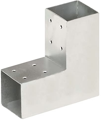 vidaXL Pfostenverbinder L-Form Verzinktes Metall 71 x 71 mm