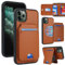 Zouzt for iPhone 11 Pro Detachable 2 in 1 Wallet Case with Card Holder for Magsafe, Magnetic PU Leather Flip Credit Slot Protective Phone Cover Women Men for iPhone 11 Pro 5.8 Inch - Brown
