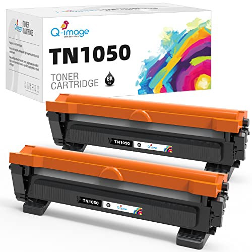 Q-image TN1050 TN 1050 Toner Kompatibel für Brother TN-1050 MFC-1910W DCP-1612W DCP-1610W DCP-1510 MFC-1810 HL-1110 HL-1210W DCP-1512 HL-1212W HL-1112 (Schwarz, 2er-Pack) 10W HL-1112(2 Pack