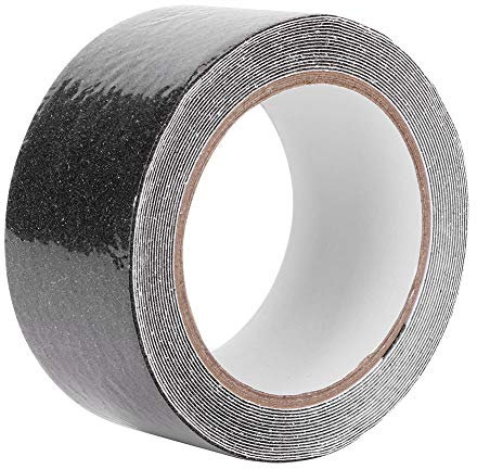 Klebeband, 50 Mm X 5 M, Schwarz, Mattiertes PVC, Wasserfest, Rutschfest, Klebebänder, Aufkleber, Isolierband, Klebebänder