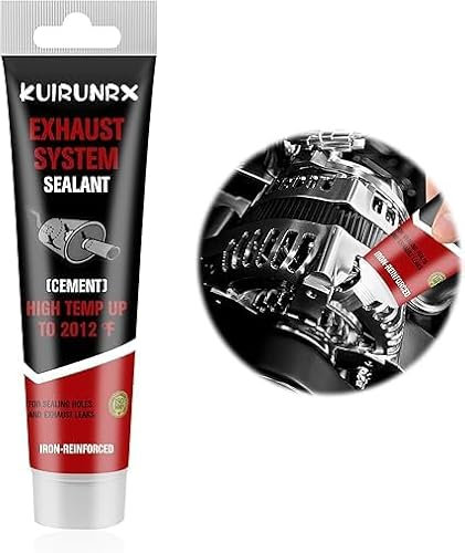 KUIRUNRX® Escape de Masilla, Pasta De Montaje de Escape, Pasta Reparadora de Escapes, Curado Rápido a Alta Temperatura, Agujeros y Fugas en el Tubo de Escape(150 G)