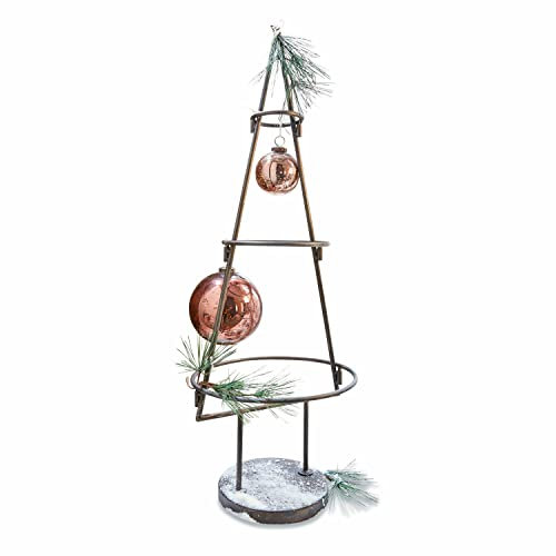 Loberon Deko-Baum Layou, Eisen-Tanne, Antik-Finish, Weihnachtsbaum, Festdekoration, Weihnachtsdekoration, Weihnachten, Eisen, schwarz