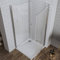 LUXESPIRE Duschkabine Eckeinstieg 70x90x185cm Dusche Doppelt 180°Schwingtür Duschwand Duschabtrennung Glas Eckdusche