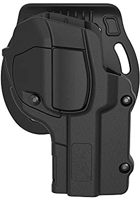 OMITAC Beretta 92 Paddle Caso OWB für Beretta 92 fs 92 92 98 fs Hülle aus Polymer für Militärpistole, taktischer Außengurt, offene Tragetasche für Rechtshänder, Schwarz