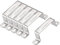MACHSWON 33 x 70mm U Shaped Strut Connector Bracket 304 Stainless Steel Square Pipe Clamp for Door Closed Bar Holder 6pcs