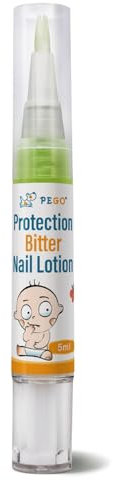 Anti Nail Biting Polish - Nail Biting Prevention - Stop Nail Biting for Teenager - Quick Drying Stop and Grow Nail Biting - Clear Nail Varnish with Treatment Benefits for Adults