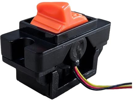 DMETE Joystick-Controller SMC102 Einachsir Push Schwarz, Stan Hall Rocker Industrieller Griff Engineering Fernbedienung Hall Joystick Sicheres Manövrieren(0-5V,A_D2=2ND+2ND)