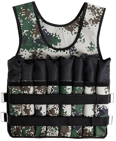 Weighted Vest 15kg,Camo, Training, Exercise, Strength, Conditioning, Modern Fitness