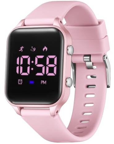 Timever Digitale Uhr Kinder Wasserdicht Armbanduhr Mädchen Jungen Stoppuhr | Sportuhr für Mädchen Jungen Licht Silikonarmband ohne App ohne Handy Digitale Uhr Alarm Timer Alltag Schule Freizeit Geschenk