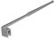 Haltestange Edelstahl Stabilisator 120cm ausziehbare Duschabtrennung Walk-In Duschkabine Glaswand