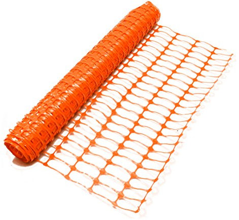 1 m x 30 m Rolle orange Maschenzaun Absperrzaun Warnzaun aus Kunststoff Sicherheit Warnung Netz 3,5 kg. Konstruktion Industrie Baustelle