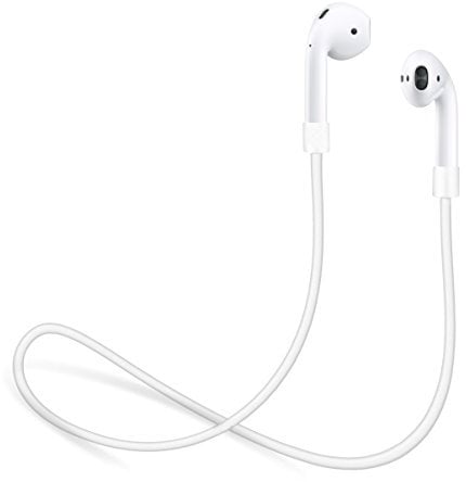innoGadgets Correa compatible con los AirPods 1 y 2 / Pro | Correa para los AirPods hecha de silicona flexible - Perfecta para colgar los auriculares alrededor del cuello - 55cm