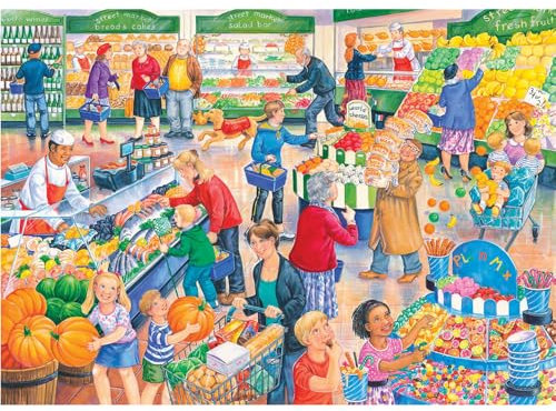 Big 250 Piece Jigsaw Puzzle - XXL Pieces - Darley Collection - Supermarket Dash