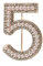 Ogquaton Femmes 5 Figure Faux Perle Strass Insigne Broche Broche Vêtements Bijoux De Haute Qualité