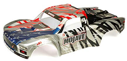 ARRMA MOJAVE 6S BLX Finished Body (Sliver/Red) - Z-ARA411005