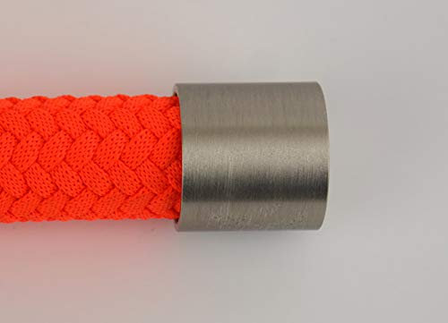 Gepotex - Terminale per corda, in nichel opaco, per fune corrimano da 25 mm