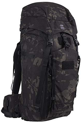 Tasmanian Tiger TT Rucksack Modular Pack 45+ Molle-Kompatibler Backpacker Trekking-Rucksack Abschließbar 50L Gesamt-Volumen, Multicam Black