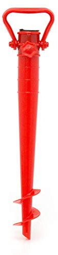 Carousel Home Gifts Parasol Sand Ground Anchor Spike | Beach Umbrella Screw In Stand | Portable Sun Umbrella Base - Colour Varies One Supplied