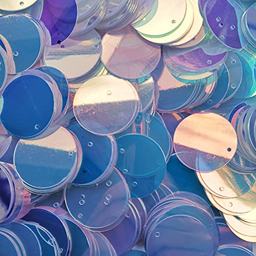 Flache runde Pailletten, schillernde, transparente, lose Pailletten, Kristall, schillernde Pailletten für Bastelarbeiten, Stickereien, 200 Stück