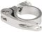 TRIWONDER Sattelklemme mit Schnellspanner 28,6/31,8/34,9 mm Ultraleicht Aluminium Sattelkloben Fahrradzubehör für MTB & Rennrad (Silber, 34.9mm)