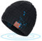 flintronic Bluetooth Beanie Mütze, Winter Wärmer Wiederaufladbare Strickmützen, Pferdeschwanz Mützen Ideen Musik Mütze Tech Geschenke für Männer Frauen