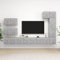 Susany Set Mobile TV 8 pz, Set di Mobili Porta TV, Mobile TV a Parete, Parete Attrezzata da Soggiorno Mobile TV Porta Parete da Soggiorno, Grigio Cemento in Truciolato