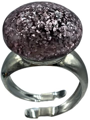 Bague en verre de MURANO ancienne MURRINE vénitienne