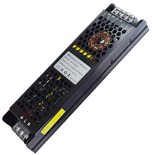 LED Trafo 24V 400W Konstante Spannung LED Trasformatore AC 220/230V auf DC 24 Volt 16.6 Ampere Schlankes Netzteil für LED-Streifen und LED-Innenleuchten
