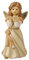 Goebel Weihnachtsdekoration Engelsfigur aus Porzellan hergestellt, Maße: 15.5 cm x 7 cm x 7 cm, 41-668-07-1