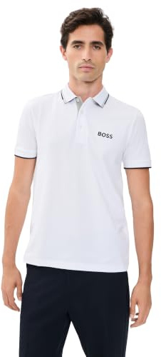 Boss Polo Paddy Pro pour Homme, Blanc éclatant, XL